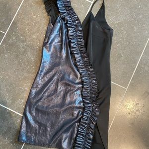 NBD black and silver dress